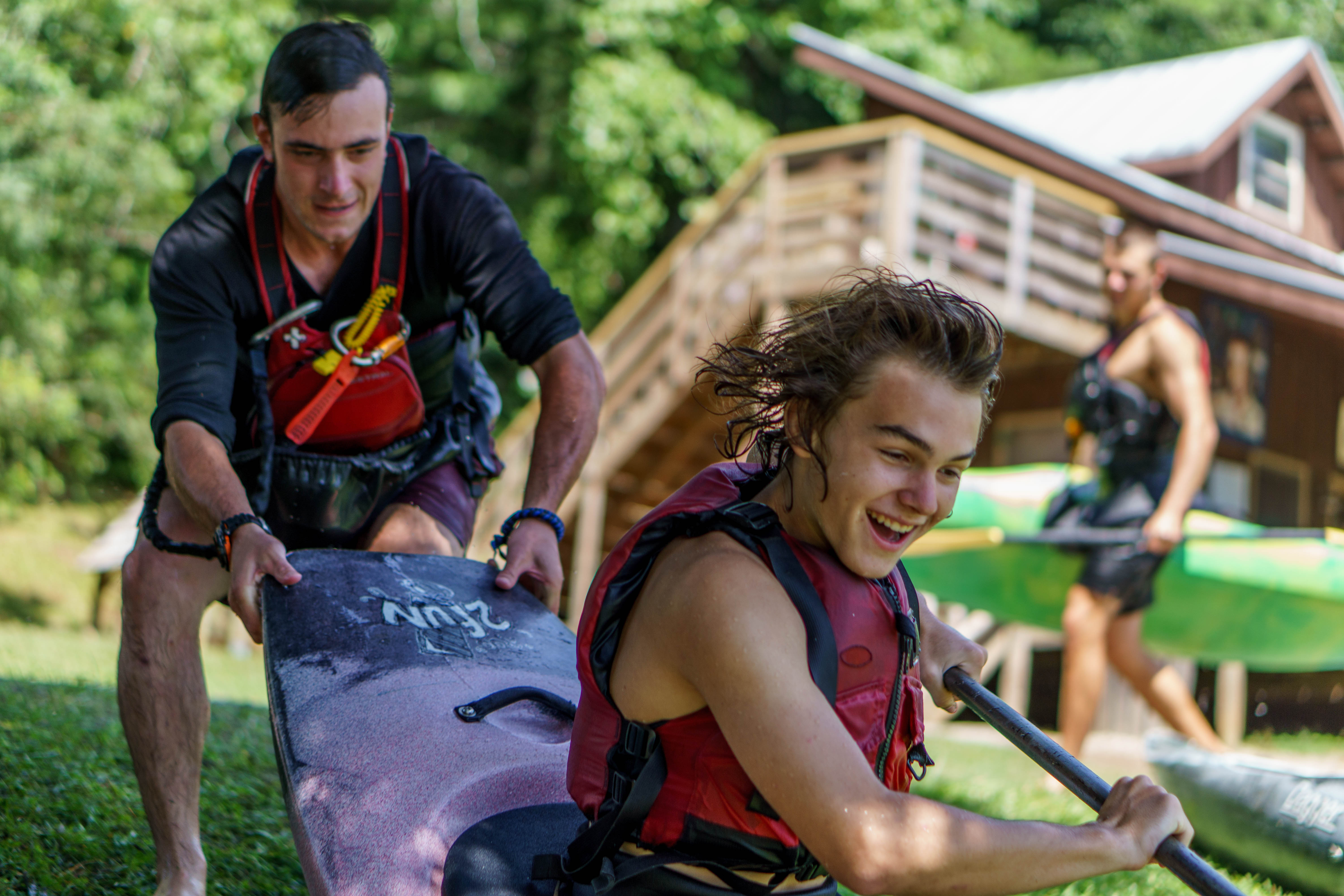 Kayaking Camp Carolina, Brevard NC